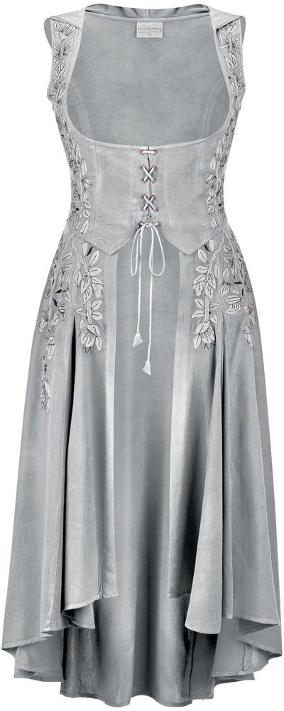 Tauriel Maxi Overdress Limited Edition Silver Pewter Silver Embroidery