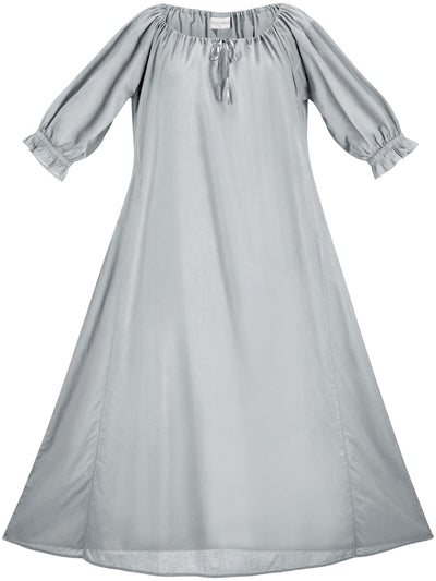 Brigid Maxi Chemise Limited Edition Silver Pewter