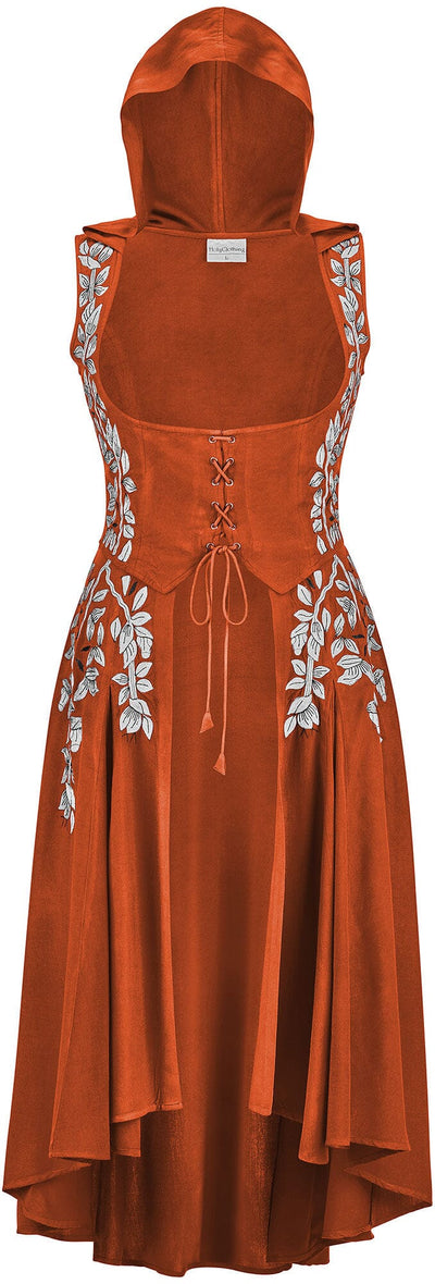 Tauriel Maxi Overdress Limited Edition Pumpkin Spice Silver Embroidery