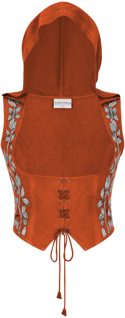 Tauriel Top Limited Edition Pumpkin Spice Silver Embroidery