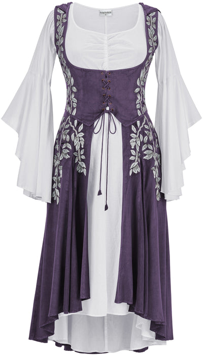 Tauriel Maxi Set Limited Edition Midnight Lavender Silver Embroidery