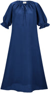 Brigid Maxi Chemise Linen Limited Edition Blues